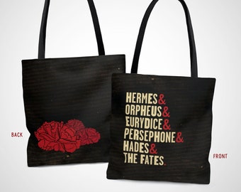 Hadestown Tote Bag, To The World We Dream About, Ampersand Names, Broadway Show, Musical Theater, Greek Mythology, Orpheus, Eurydice