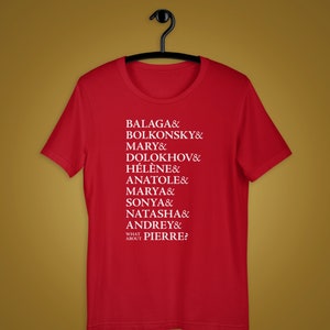 Great Comet of 1812 Ampersand Names Unisex Shirt, Broadway Musical, Natasha, Pierre, War & Peace, Josh Groban, Bella+Canvas