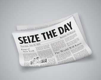 Newsies Seize the Day Aufkleber, Broadway Show, Musiktheater, Laptop Aufkleber, Fansies, King of New York, World Will know