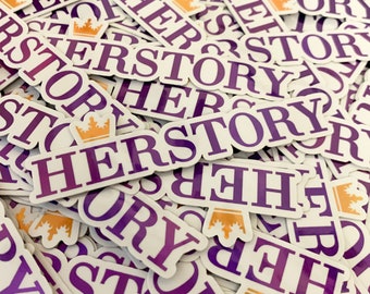 HERstory Holographic Sticker – Six Musical Inspired, Broadway Sticker, Musical Theatre, Decal, Ex Wives, Girl Power, Strong Women