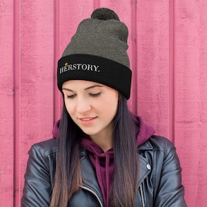 Six the Musical Pom-Pom Beanie, HERstory, Broadway Show, West End Musical, Musical Theater Gift, Embroidered Hat, Theatre Nerd