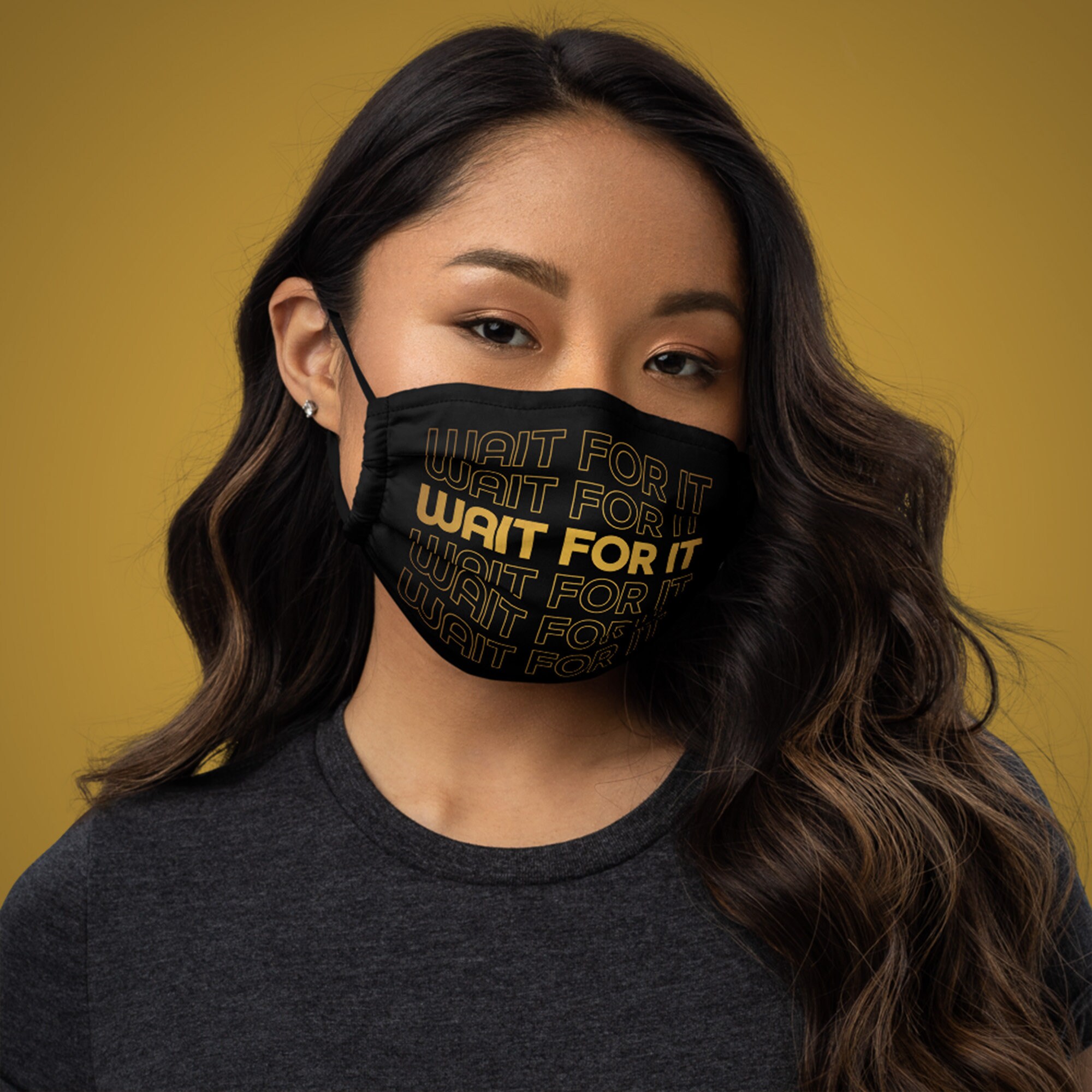 Wait for It Face Mask Hamilton Musical Aaron Burr Broadway Etsy