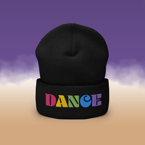 DANCE Beanie, Broadway, Musical Theater, Embroidered Beanie, Winter Hat