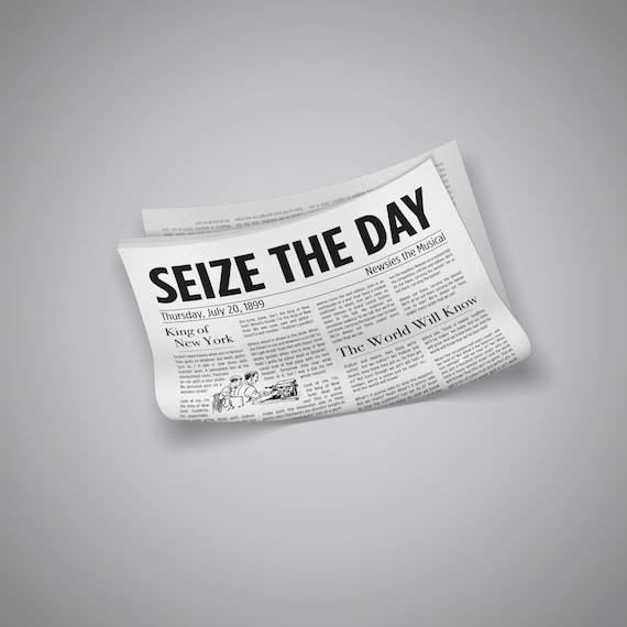 Newsies Seize The Day Sticker Broadway Show Musical Theater Etsy
