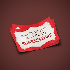 Shakespeare Something Rotten Stickers, Broadway Show, Musical Theater, Laptop Decals