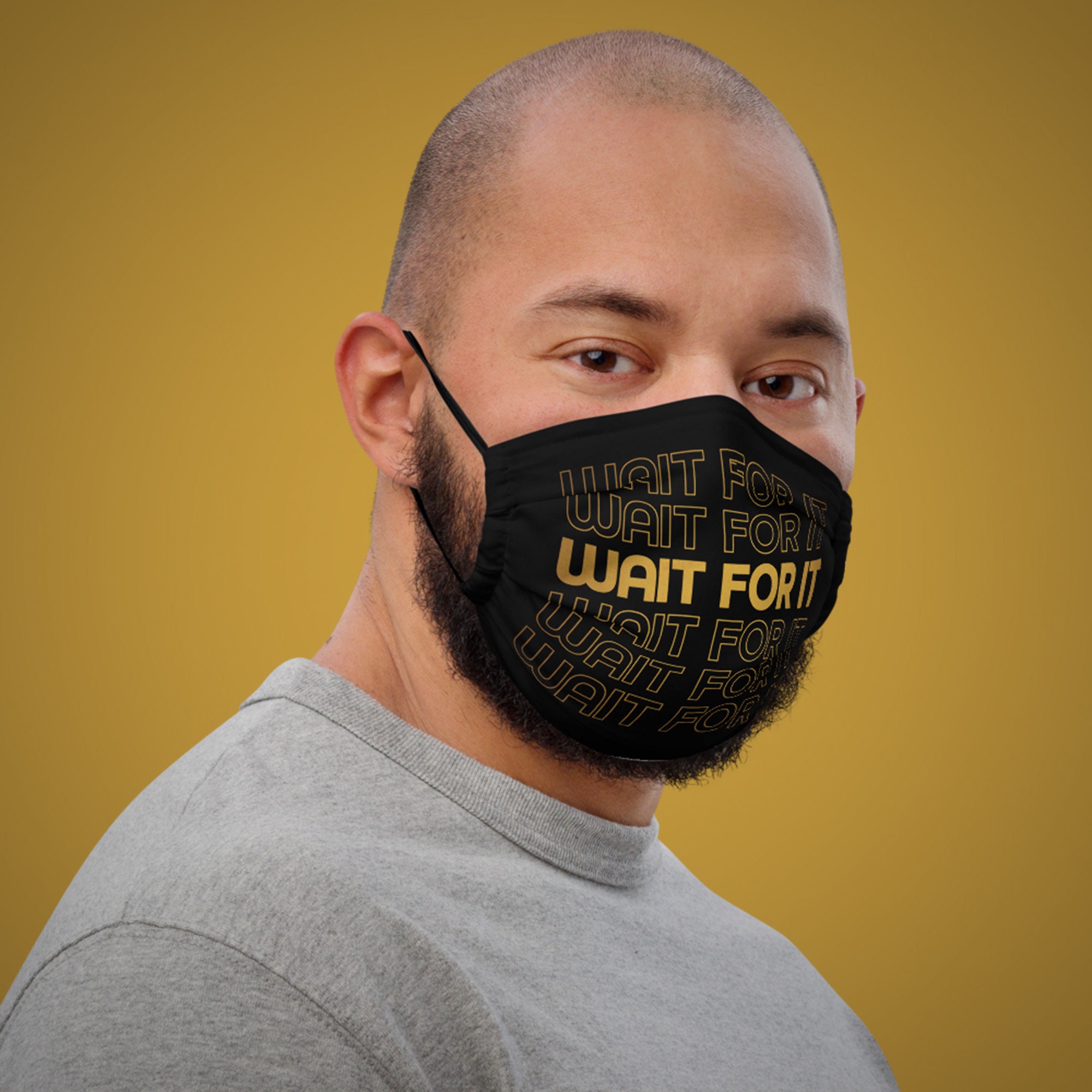 Wait for It Face Mask Hamilton Musical Aaron Burr Broadway Etsy