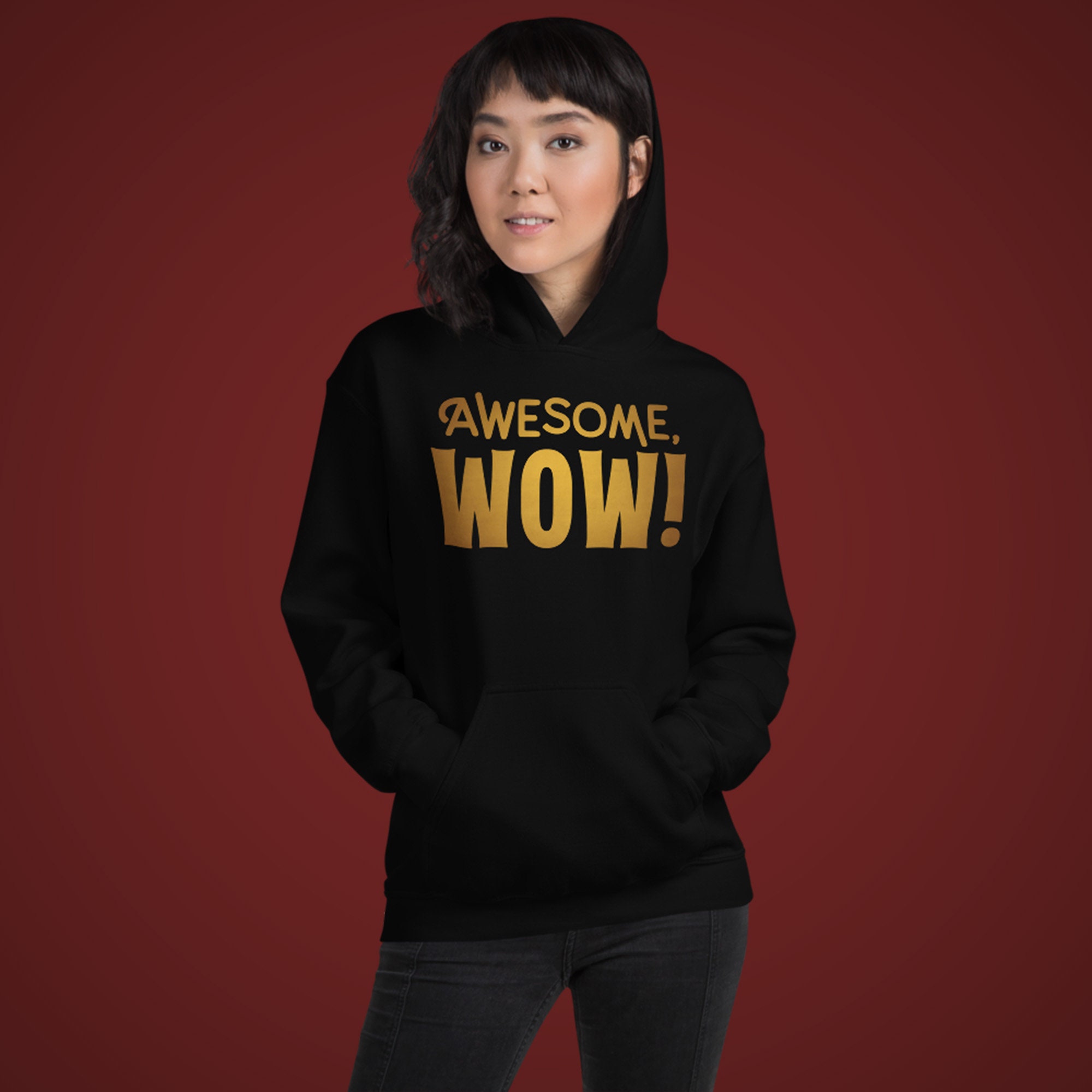 Awesome Wow Unisex Hoodie, Hamilton, King George, Broadway Musical 