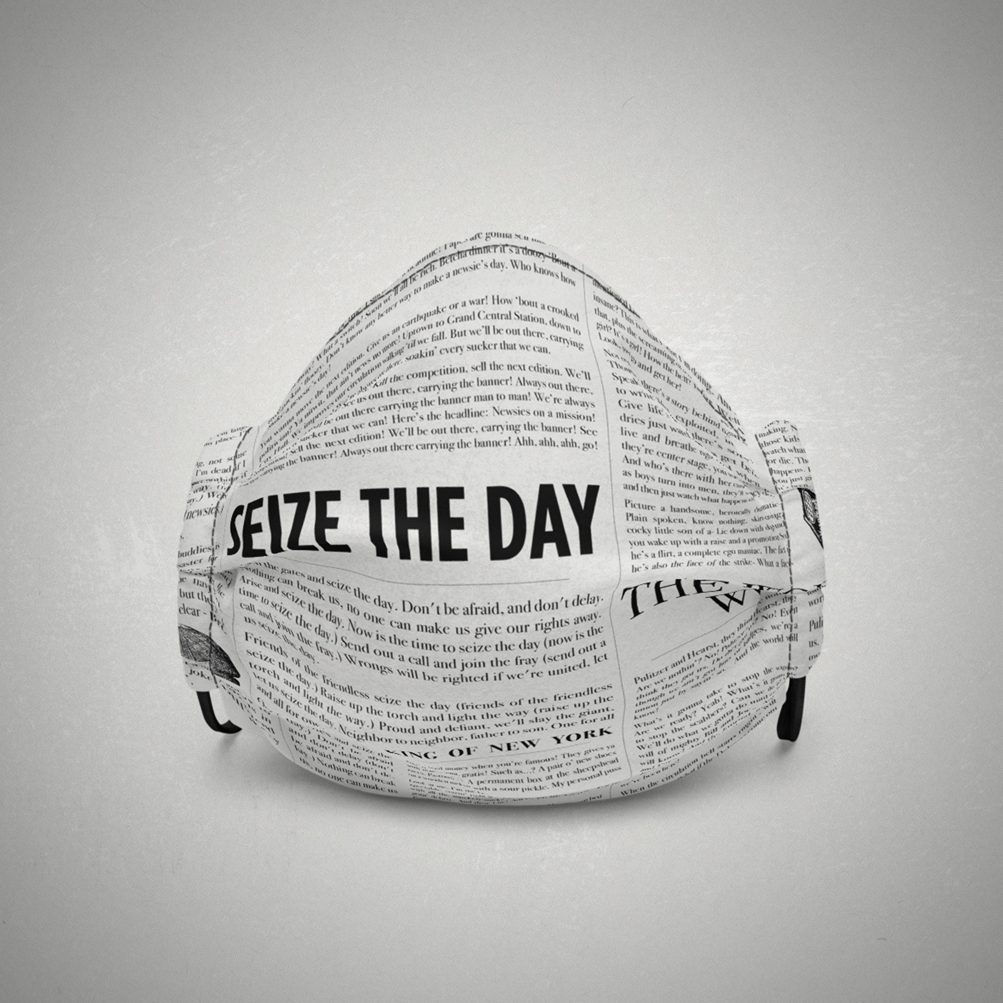 Newsies Face Mask Seize The Day Broadway Musical Theater Etsy