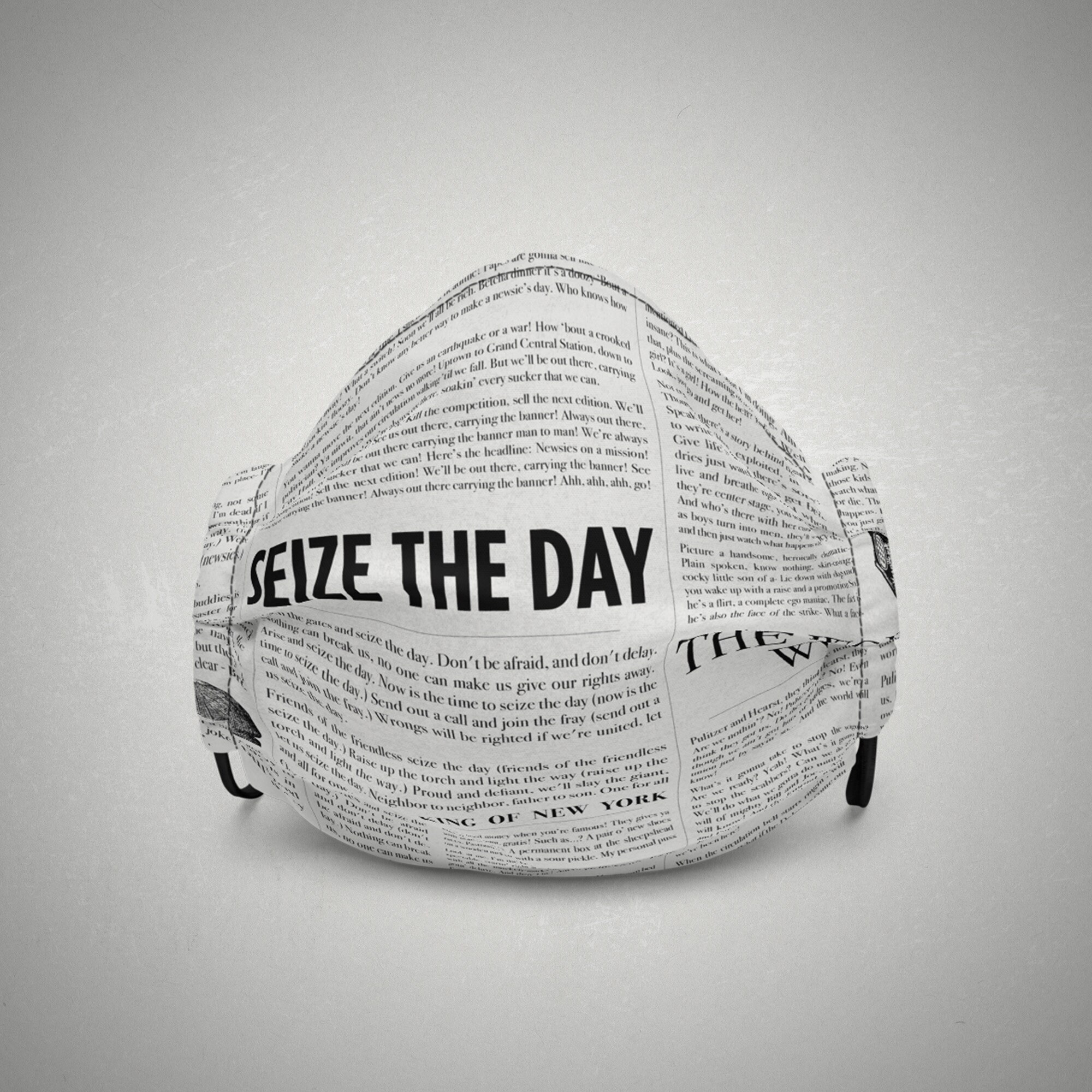 Newsies Face Mask Seize The Day Broadway Musical Theater Etsy Newsies Face Mask Seize The Day Broadway Musical Theater Etsy