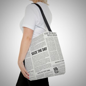 Newsies Tote Bag, Seize the Day, King of New York, Newsies Musical Broadway, Fansies, Theatre Gift image 2