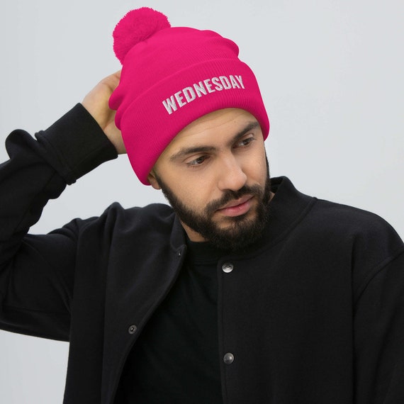 On Wednesdays We Wear Pink Pom-pom Beanie, Mean Girls, Broadway Show, Mean  Girl Movie, Musical Theater, the Plastics, Embroidered Hat - Etsy