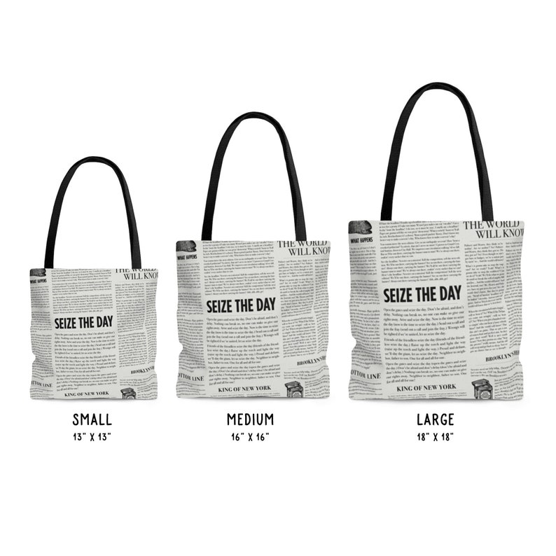 Newsies Tote Bag, Seize the Day, King of New York, Newsies Musical Broadway, Fansies, Theatre Gift image 7