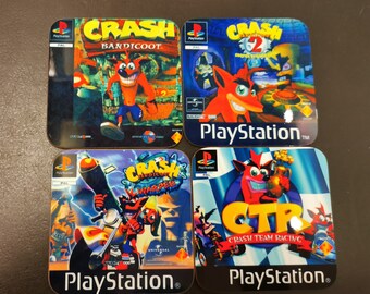 Crash Bandicoot Covers Wooden Coasters