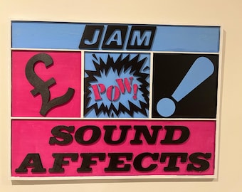 The Jam – Sound Affects Inspired Handmade Wooden Wall Art