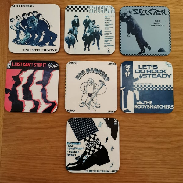 SKA & 2Tone Album Cover Wooden Coasters