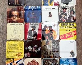 Your Favourite Album Covers Made Into Wooden Coasters