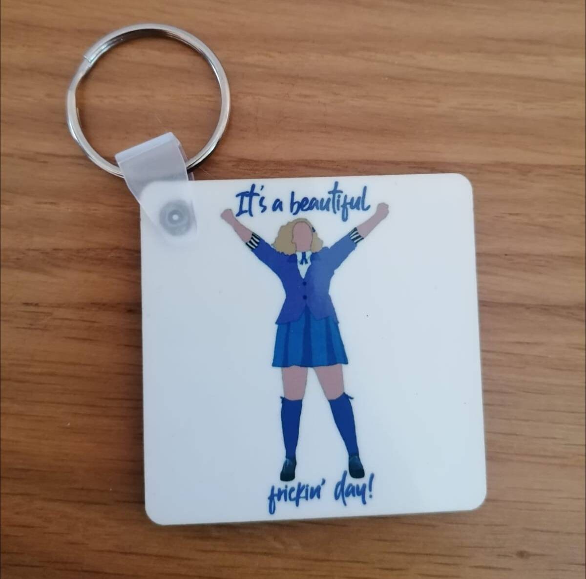 Heather's the Musical Wooden Key Rings - Etsy UK