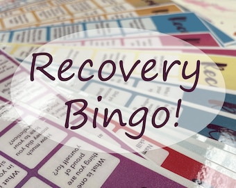 Recovery Bingo | Sobriety Games | Print at Home