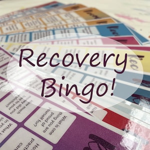 Recovery Bingo | Sobriety Games | Print at Home