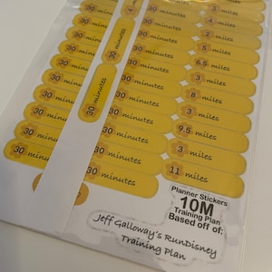 STICKERS | 10 Miler Training Plan | Springtime Surprise Weekend