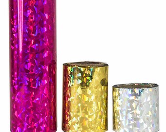 Tinsel Mylar. Holographic Ribbon Tinsel/Mylar/ Cinta olográfica Tinsel/Mylar/