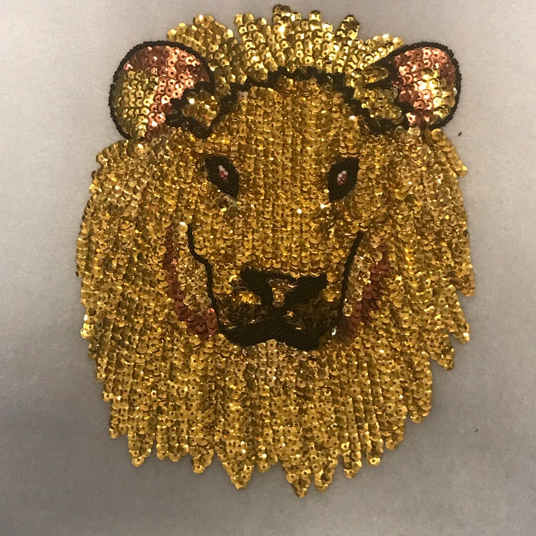 Sequin Appliquelion Head Large Sequin Applique// Aplique De