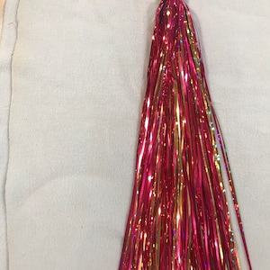Tambourine Tassel Fuschia/Gold/ Pandereta Borla Fucsia/Oro/