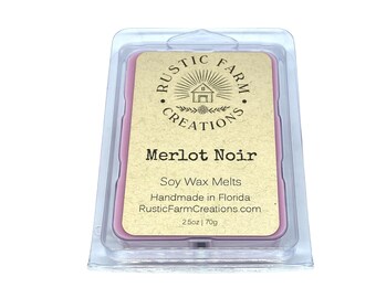 Merlot Noir Scented Soy Wax Melts | 2.5oz Clamshell