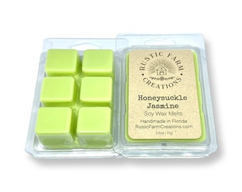 Honeysuckle Jasmine Soy Wax Melts | 2.5oz Scented Wax Cubes