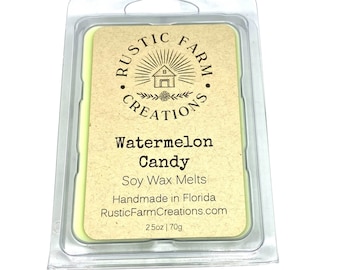 Watermelon Candy Soy Wax Melts | Handmade Scented Clamshell