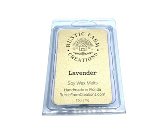 Lavender Soy Wax Melts | Handmade Scented Clamshell