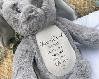 Llevado por un momento, regalo personalizado de pérdida de bebé, peluche de aborto espontáneo, regalos de nacidos muertos, recuerdo conmemorativo del bebé, recuerdo de la pérdida del bebé, bebé ángel