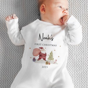 First Christmas Baby Grow,My 1st Christmas,Vest,Sleepsuit,Baby Christmas Outfit,Boys,Girls,Christmas Pjs,First Xmas,1st Christmas,New Baby