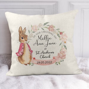 Personalised Christening Gifts, Christening Cushion, Baptism Gift, Christening Gifts ,Girl Christening Gifts, Christening Keepsake, Cushion