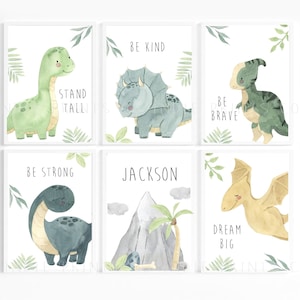 Dinosaur Prints, Dinosaur Nursery Prints, Nursery Decor, Boys Bedroom Decor, Dinosaur Decor, Boys Room Wall Art, Dinosaur Wall Art