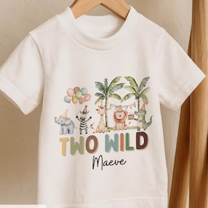Personalisiertes T-Shirt zum 2. Geburtstag, für Mädchen und Jungen zum 2