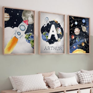 Space Prints,Nursery Prints, Nursery Decor, Boys Bedroom Decor, Space Decor, Solar System Prints, Kids Bedroom,Planets,Birthday,Boys Room
