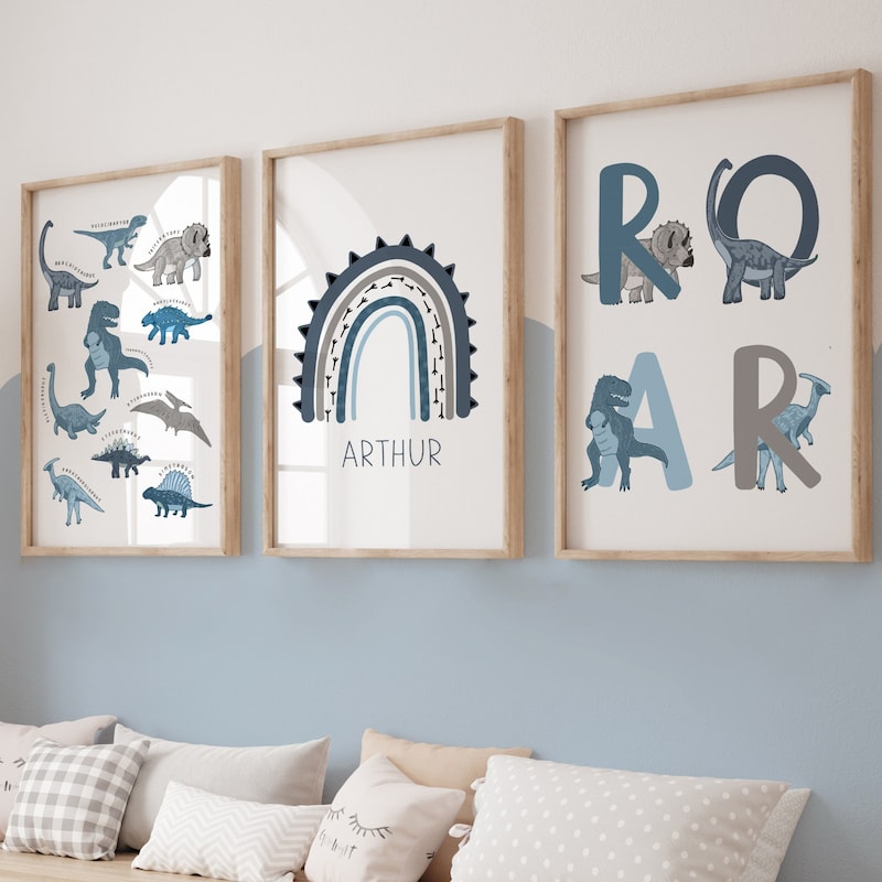 Dinosaur Wall Art - Etsy