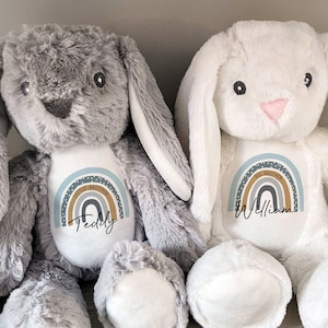 Personalised Bunny,New Baby Gift,Newborn Gift, Baby Keepsake,Baby Boy Gifts,Big Brother Gifts, Little Brother Gifts, New Brother Gift, Teddy