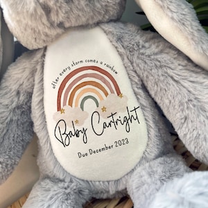 Rainbow Baby,Pregnancy Gift,Pregnancy Announcement,New Baby,Miscarriage,IVF,After every storm there is a rainbow,Mum to be,Pregancy Keepsake