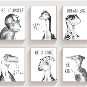 Dinosaur Prints, Dinosaur Nursery Prints, Nursery Decor, Boys Bedroom Decor, Dinosaur Decor, Boys Room Wall Art, Dinosaur Wall Art