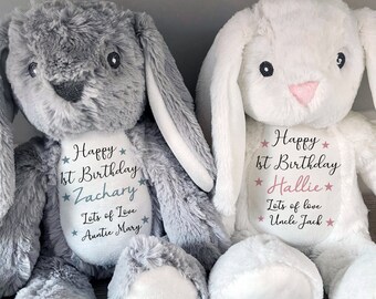First Birthday Gifts, Boys First Birthday, Girls First Birthday, Birthday Teddy, First Birthday Gift, 1st Birthday Gifts, Personalised Teddy