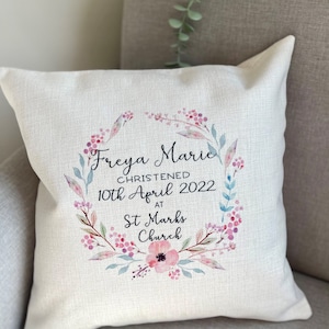 Personalised Christening Gifts, Personalised Christening Cushion,Personalised Baby Gifts, Christening Gifts,Girl Christening Gifts,Baby Girl