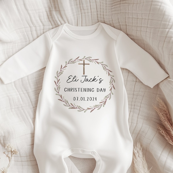 Baby Christening outfit,Personalised Christening Gift,Baptism gifts,Baby Girl,Boys Christening,Vest,Babygrow,Soft Toy,Keepsake,Christened