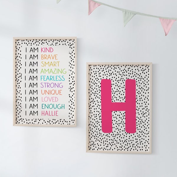 Kids Affirmations, Kids Prints, Playroom Prints, Kids Bedroom Decor, Girls Bedroom Prints, Girls Room Decor, Playroom Decor, Kids Room