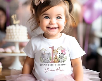 When I Wake Up I Will Be 1,1st Birthday Pyjamas,First Birthday Outfit,Baby Vest,Personalised First Birthday T-shirt,Sleepsuit,Girls and Boys