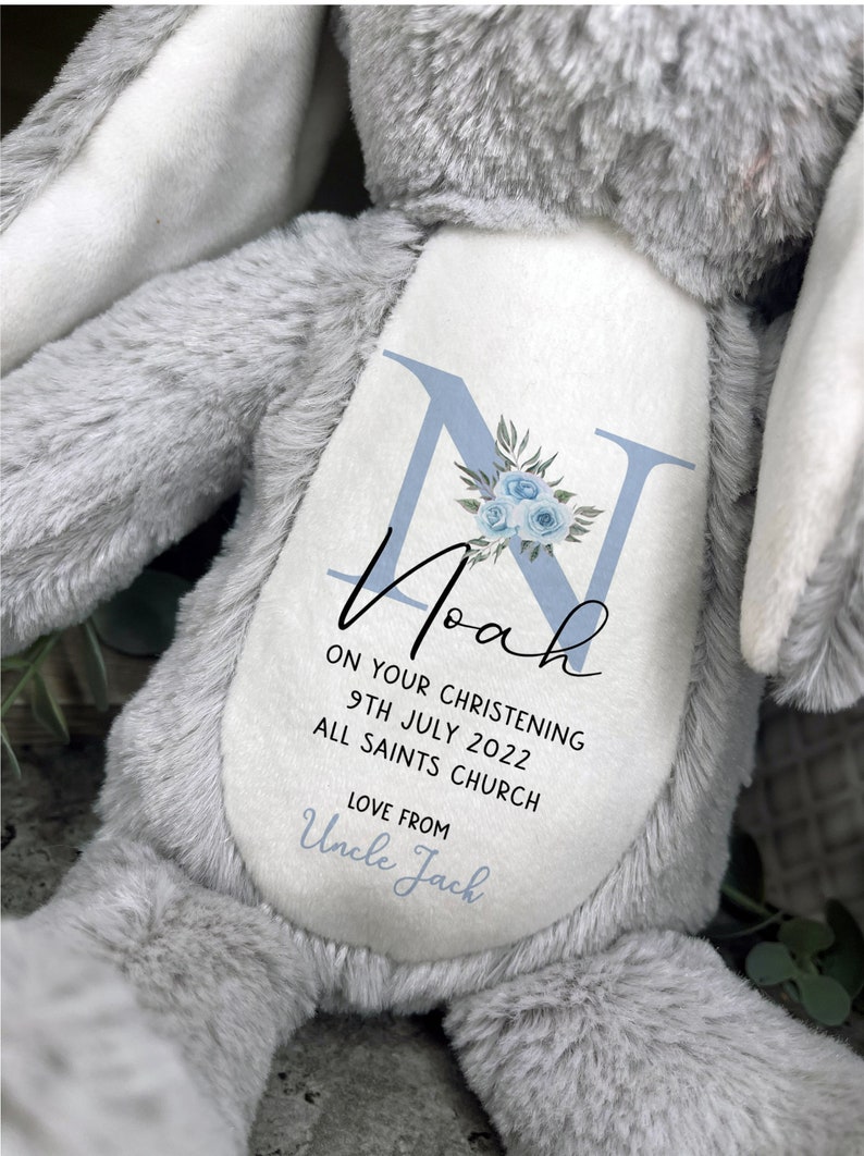 Personalised Christening Gift, Christening Gift, Christening Gifts For Girls, Girls Christening Gifts, Christening Teddy, Boys Christening image 3