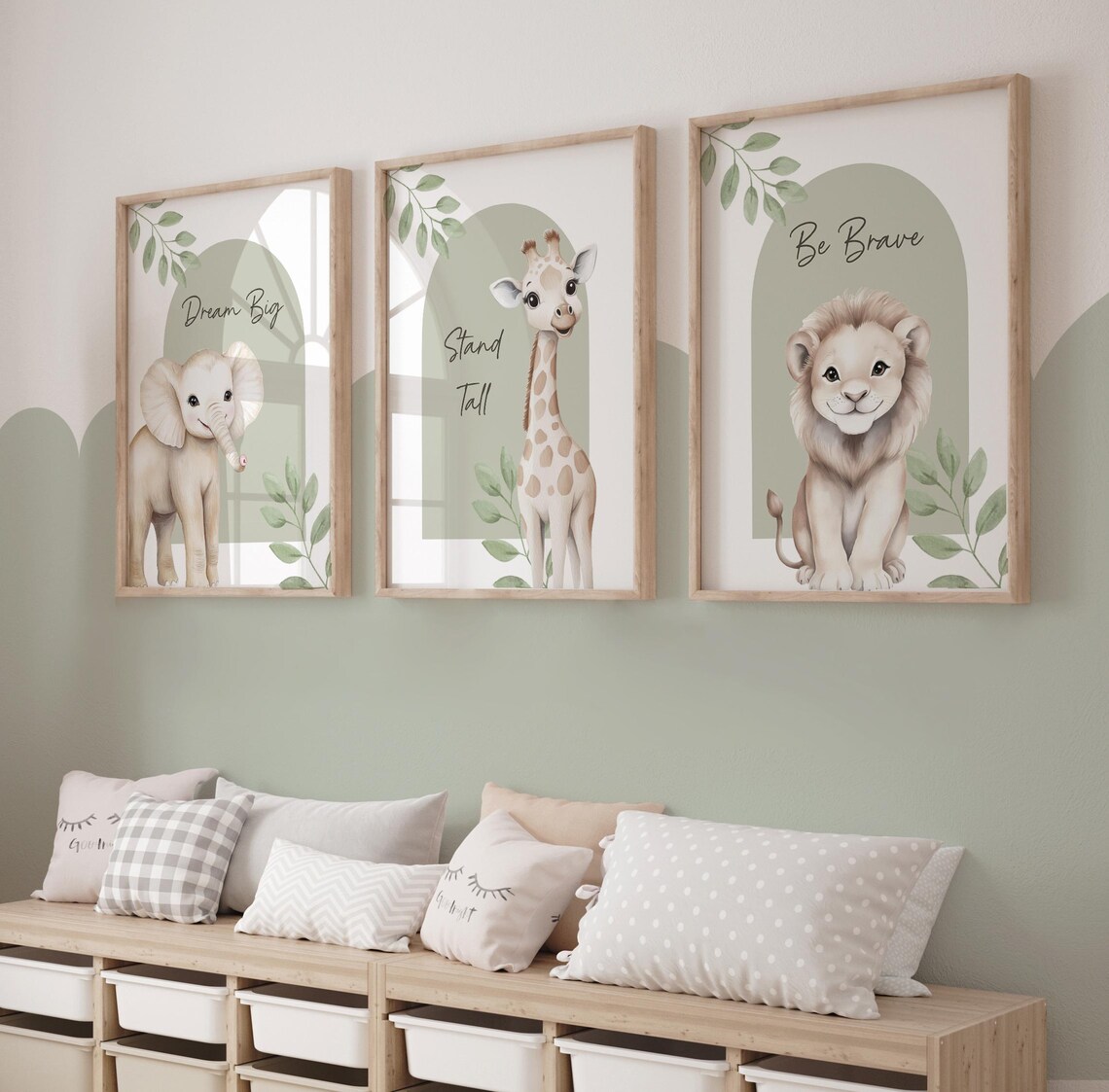 Safari Animal Nursery Prints, Safari Decor, Nursery Animals Wall Art ...