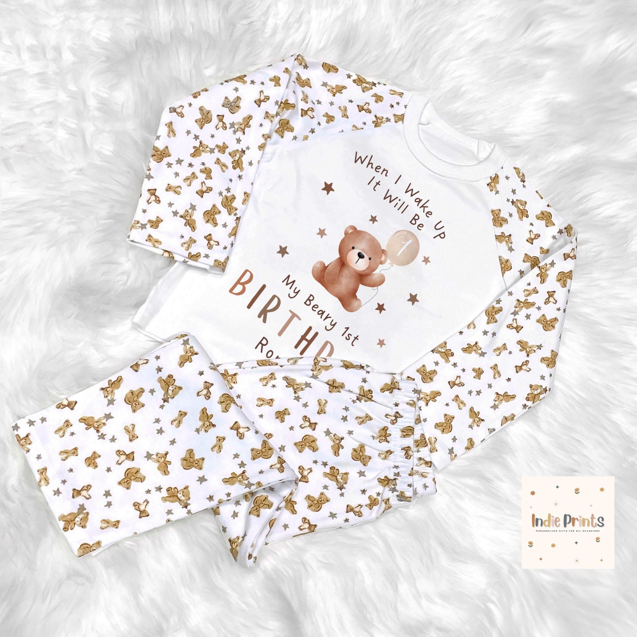 1st Birthday Pjs Mickey Mouse Personalised Birthday Pjs Boys 1st