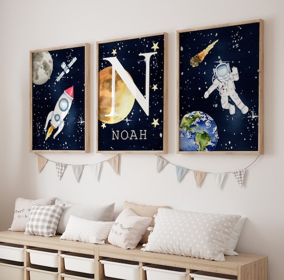 Space Prints,Nursery Prints, Nursery Decor, Boys Bedroom Decor, Space Decor, Solar System Prints, Space Bedroom Prints, Boys Bedroom Prints
